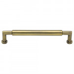 M Marcus Heritage Brass Bauhaus Round Design Cabinet Pull 254mm Centre to Centre